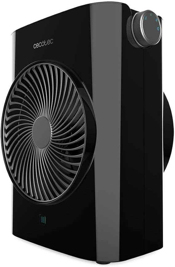 Calefactor termoventilador Cecotec ReayWarm 2070 Max Force Black, 2000W  3 modos, ref. 08254, negro